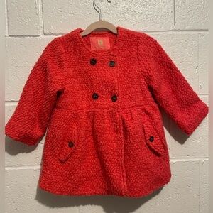 Paco Rabanne Girls Wool Coat size 5